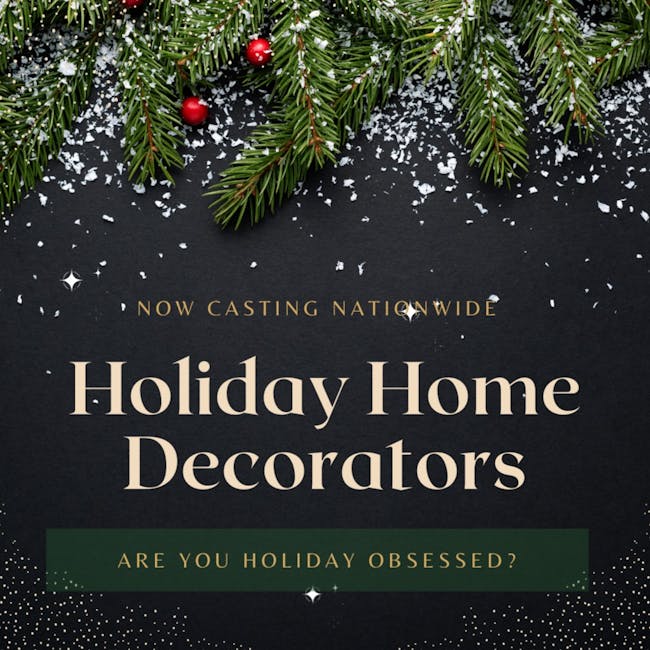 Production Cover Now Casting - Holiday Decorators
